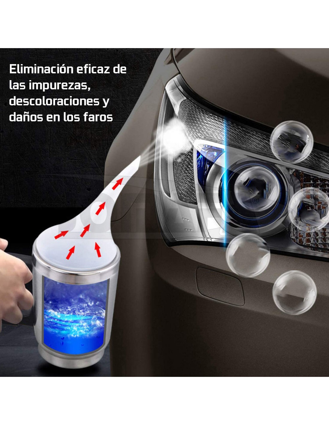 Liquido Limpiador Para Faros Carro Auto Pulimento Reparacion